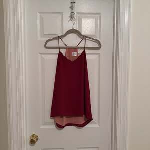 Express Scalloped Cami Tank Top REVERSIBLE
